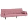 Sofá cama con cojines terciopelo rosa de , Sofás - Ref: Foro24-351860, Precio: 307,10 €, Descuento: %