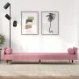 Sofá cama con cojines terciopelo rosa de , Sofás - Ref: Foro24-351860, Precio: 307,10 €, Descuento: %