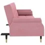 Sofá cama con cojines terciopelo rosa de , Sofás - Ref: Foro24-351860, Precio: 307,10 €, Descuento: %