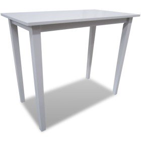 Mesa alta de madera blanca en Mesas de comedor | Comprar online en Foru.es