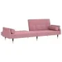 Sofá cama con cojines terciopelo rosa de , Sofás - Ref: Foro24-351860, Precio: 307,10 €, Descuento: %