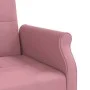 Sofá cama con cojines terciopelo rosa de , Sofás - Ref: Foro24-351860, Precio: 307,10 €, Descuento: %