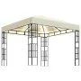 Cenador con tira de luces LED 3x3 m crema de , Carpas y cenadores - Ref: Foro24-3070320, Precio: 271,33 €, Descuento: %