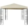 Cenador con tira de luces LED 3x3 m crema de , Carpas y cenadores - Ref: Foro24-3070320, Precio: 271,33 €, Descuento: %