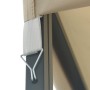 Cenador con tira de luces LED 3x3 m crema de , Carpas y cenadores - Ref: Foro24-3070320, Precio: 265,53 €, Descuento: %