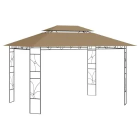 Cenador gris taupé 4x3x2,7 m 160 g/m² de , Carpas y cenadores - Ref: Foro24-313916, Precio: 202,08 €, Descuento: %