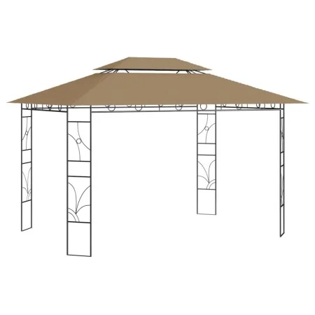 Cenador gris taupé 4x3x2,7 m 160 g/m² de , Carpas y cenadores - Ref: Foro24-313916, Precio: 202,08 €, Descuento: %