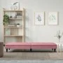 Sofá cama con portavasos terciopelo rosa de , Sofás - Ref: Foro24-351923, Precio: 279,34 €, Descuento: %