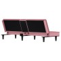 Sofá cama con portavasos terciopelo rosa de , Sofás - Ref: Foro24-351923, Precio: 284,64 €, Descuento: %