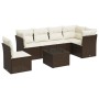 Set de comedor de jardín 7 pzas y cojines ratán sintético negro de , Conjuntos de jardín - Ref: Foro24-3217706, Precio: 385,9...
