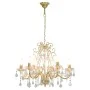 Lámpara de araña con cuentas de cristal dorado redonda 6 x E14 de vidaXL, Lámparas - Ref: Foro24-281603, Precio: 105,85 €, De...