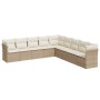 Set de sofás de jardín 9 pzas con cojines ratán sintético beige de , Conjuntos de jardín - Ref: Foro24-3217778, Precio: 564,0...