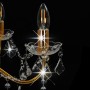 Lámpara de araña con cuentas de cristal dorado redonda 6 x E14 de vidaXL, Lámparas - Ref: Foro24-281603, Precio: 106,37 €, De...