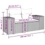 2-seater garden sofa with cushions, beige synthetic rattan by , Outdoor sofas - Ref: Foro24-366081, Price: 221,59 €, Discount: %