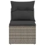 Gartensofa ohne Armlehnen mit grauen PE-Rattankissen von , Outdoor-Sofas - Ref: Foro24-366112, Preis: 55,10 €, Rabatt: %