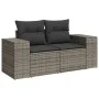 Garden sofa with cushions 2 seater gray synthetic rattan by , Outdoor sofas - Ref: Foro24-366125, Price: 180,94 €, Discount: %
