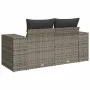 Garden sofa with cushions 2 seater gray synthetic rattan by , Outdoor sofas - Ref: Foro24-366125, Price: 180,94 €, Discount: %