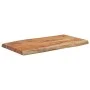 Mesa auxiliar madera maciza acacia borde natural 70x40x2,5 cm de , Mesas auxiliares - Ref: Foro24-370609, Precio: 62,91 €, De...