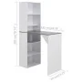 Mesa alta de bar con armario blanca 115x59x200 cm de vidaXL, Mesas de cocina y de comedor - Ref: Foro24-280231, Precio: 199,7...