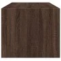 Mesa de centro con puertas de vidrio marrón roble 102x50x42 cm de , Mesas de centro - Ref: Foro24-836419, Precio: 80,16 €, De...
