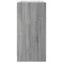 Armario auxiliar puertas de vidrio gris Sonoma 68x37x75,5 cm de , Aparadores - Ref: Foro24-836425, Precio: 79,70 €, Descuento: %