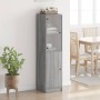 Aparador con puerta de vidrio gris Sonoma 35x37x142 cm de , Aparadores - Ref: Foro24-836446, Precio: 88,32 €, Descuento: %