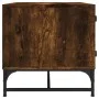 Mesa de centro puertas de vidrio roble ahumado 68,5x50x50 cm de , Mesas de centro - Ref: Foro24-836543, Precio: 47,92 €, Desc...