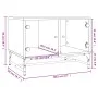 Mesa de centro puertas de vidrio roble ahumado 68,5x50x50 cm de , Mesas de centro - Ref: Foro24-836543, Precio: 47,92 €, Desc...