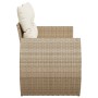 Sofá de jardín con cojines de 2 plazas ratán sintético beige de , Sofás de exterior - Ref: Foro24-366062, Precio: 200,78 €, D...