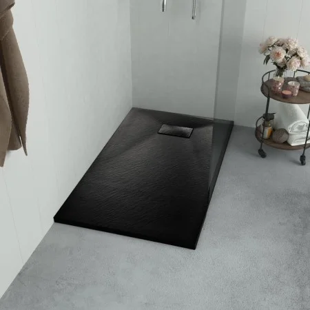 Plato de ducha SMC negro 100x70 cm de vidaXL, Platos de ducha - Ref: Foro24-144780, Precio: 156,02 €, Descuento: %