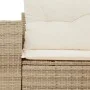 Sofá de jardín con cojines de 2 plazas ratán sintético beige de , Sofás de exterior - Ref: Foro24-366060, Precio: 174,22 €, D...