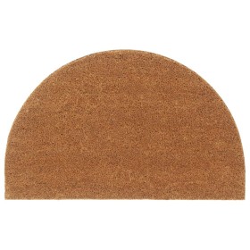 Felpudo semicircular de fibra de coco natural 50x80 cm de , Felpudos - Ref: Foro24-155601, Precio: 38,38 €, Descuento: %