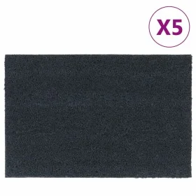 Doormats 5 units dark gray coconut fiber 40x60 cm by , Doormats - Ref: Foro24-155585, Price: 68,04 €, Discount: %