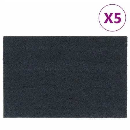 Felpudos 5 unidades fibra de coco gris oscuro 40x60 cm de , Felpudos - Ref: Foro24-155585, Precio: 68,04 €, Descuento: %