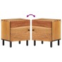 Mesitas de noche 2 uds madera maciza de acacia 40x33x46 cm de , Mesitas de noche - Ref: Foro24-356852, Precio: 73,76 €, Descu...