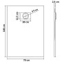 Plato de ducha SMC negro 100x70 cm de vidaXL, Platos de ducha - Ref: Foro24-144780, Precio: 140,35 €, Descuento: %