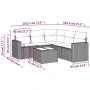6-piece garden sofa set with black synthetic rattan cushions by , Modular outdoor sofas - Ref: Foro24-3251292, Price: 416,09 ...