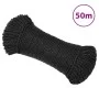 Cuerda de trabajo polipropileno negro 3 mm 50 m de , Sogas y cuerdas metálicas - Ref: Foro24-152997, Precio: 11,91 €, Descuen...