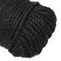 Cuerda de trabajo polipropileno negro 3 mm 50 m de , Sogas y cuerdas metálicas - Ref: Foro24-152997, Precio: 12,11 €, Descuen...