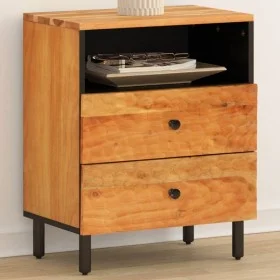 Solid acacia wood bedside table 50x33x60 cm by , Nightstands - Ref: Foro24-356865, Price: 65,30 €, Discount: %