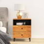 Mesita de noche madera maciza de acacia 50x33x60 cm de , Mesitas de noche - Ref: Foro24-356865, Precio: 65,95 €, Descuento: %