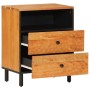 Mesita de noche madera maciza de acacia 50x33x60 cm de , Mesitas de noche - Ref: Foro24-356865, Precio: 65,95 €, Descuento: %