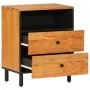 Mesita de noche madera maciza de acacia 50x33x60 cm de , Mesitas de noche - Ref: Foro24-356865, Precio: 65,30 €, Descuento: %