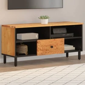 Solid acacia wood TV stand 100x33x46 cm by , TV Furniture - Ref: Foro24-356871, Price: 68,57 €, Discount: %