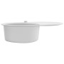Fregadero de cocina de granito con un seno ovalado blanco de vidaXL, Fregaderos - Ref: Foro24-144867, Precio: 193,95 €, Descu...