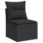 Gartensofa ohne Armlehnen mit schwarzen PE-Rattankissen von , Outdoor-Sofas - Ref: Foro24-365961, Preis: 59,22 €, Rabatt: %