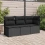 Gartensofa ohne Armlehnen mit schwarzen PE-Rattankissen von , Outdoor-Sofas - Ref: Foro24-365961, Preis: 59,22 €, Rabatt: %
