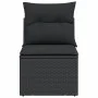Gartensofa ohne Armlehnen mit schwarzen PE-Rattankissen von , Outdoor-Sofas - Ref: Foro24-365961, Preis: 59,22 €, Rabatt: %