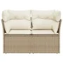 Gartensofa mit 2-Sitzer-Kissen Kunstrattan beige von , Outdoor-Sofas - Ref: Foro24-366052, Preis: 162,65 €, Rabatt: %
