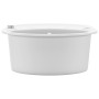 Fregadero de cocina de granito con un seno ovalado blanco de vidaXL, Fregaderos - Ref: Foro24-144867, Precio: 193,95 €, Descu...